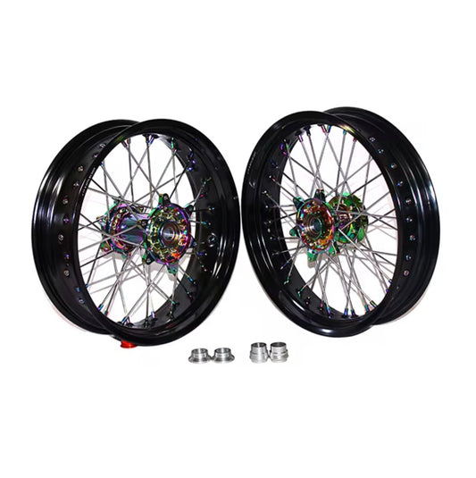 Surron ultra bee front 17”*3.5 rear 17”*4.25 super moto wheels