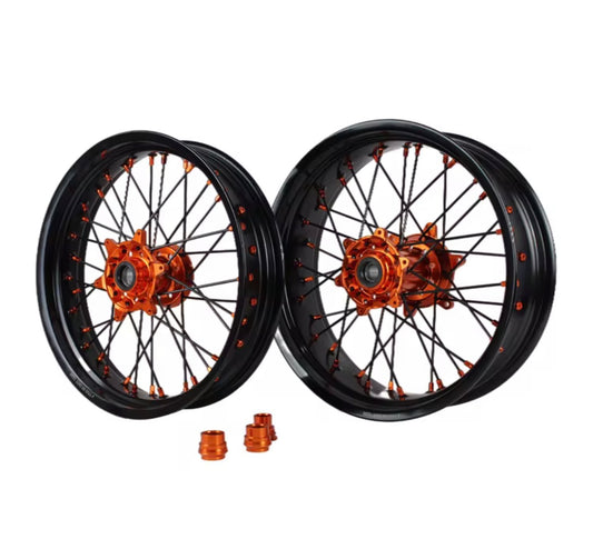 Surron ultra bee front 17”*3.5 rear 17”*4.25 super moto wheels